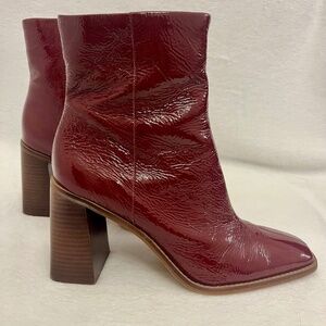 Vince Camuto Burgundy Ankle Boots